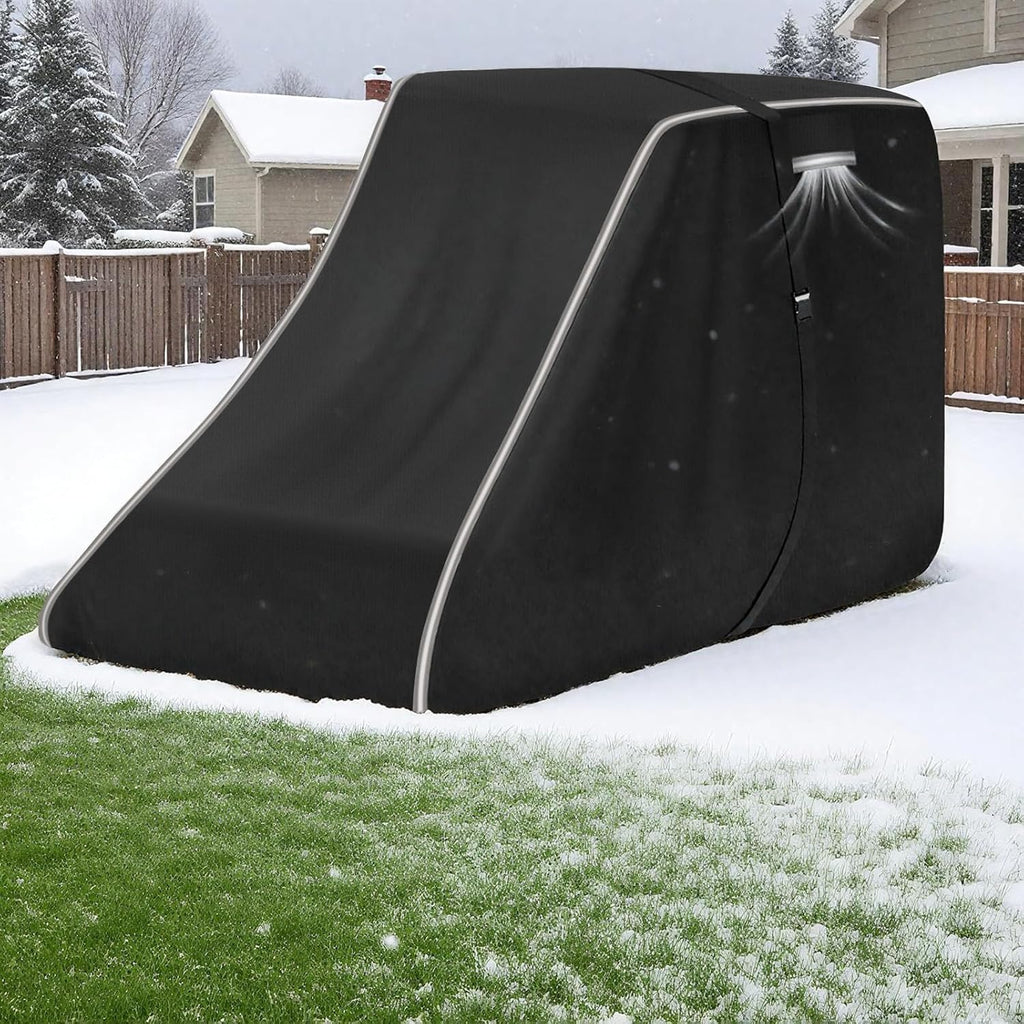 900D Skid Steer Cover Waterproof Heavy Duty, Windproof UV Protection Track Loader Cover Compatible with Bobcat, John Deere, Kubota, Caterpillar, Case, New Holland, JCB, 148 * 75 * 80 inch