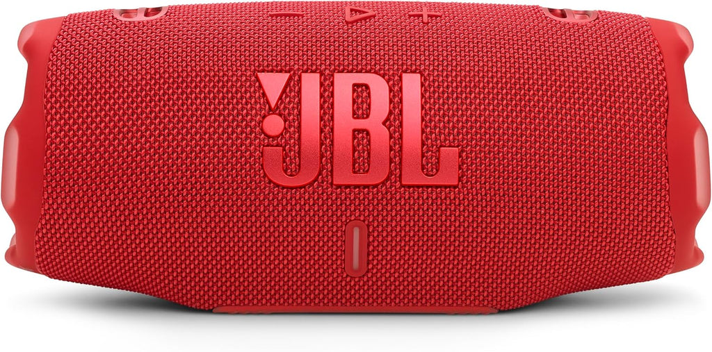 JBL Charge 6 - Portable Waterproof & Drop-Proof Bluetooth Speaker, Bold JBL Pro Sound with AI Boost, 28Hrs of Playtime, Built-in Powerbank & Comes with a Sturdy/Removable Carrying Strap (Red)