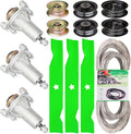 48'' Deck Rebuild Kit Fits Hus qvarna 2748GLS 2448T YTH2348 3 Spindle (532187292) 3 Blade (21547939) 2 Idler (177968) 2 Idler (196104) 2 Idler (196106)