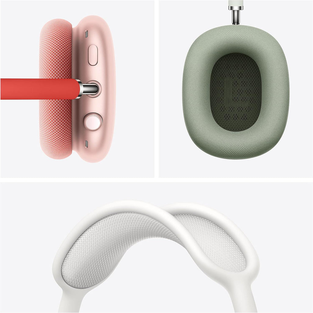 Apple AirPods Max Wireless Over-Ear Headphones, Active Noise Cancelling, Transparency Mode, Personalized Spatial Audio, Dolby Atmos, Bluetooth Headphones for iPhone – Green