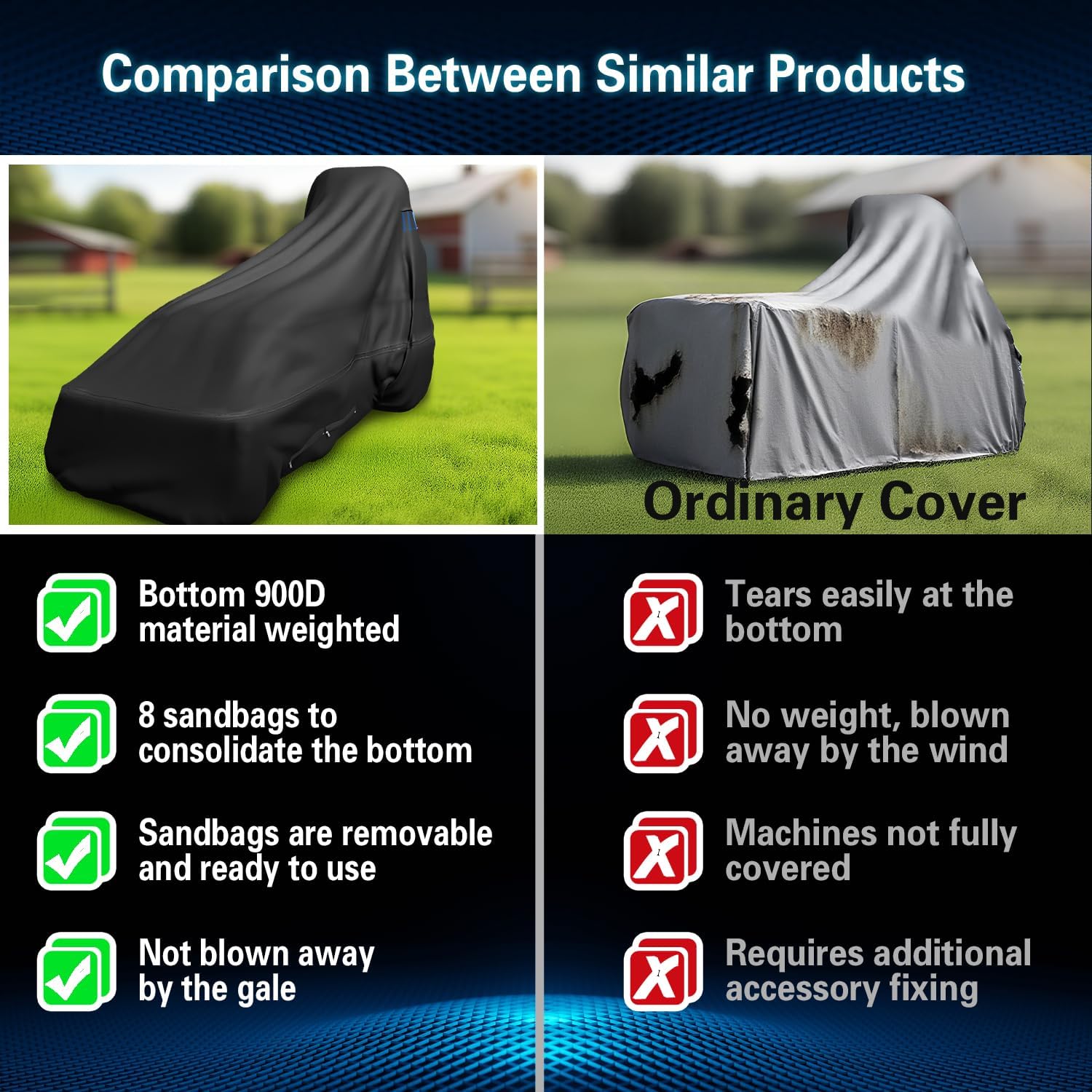 600D Tractor Cover (Larger)