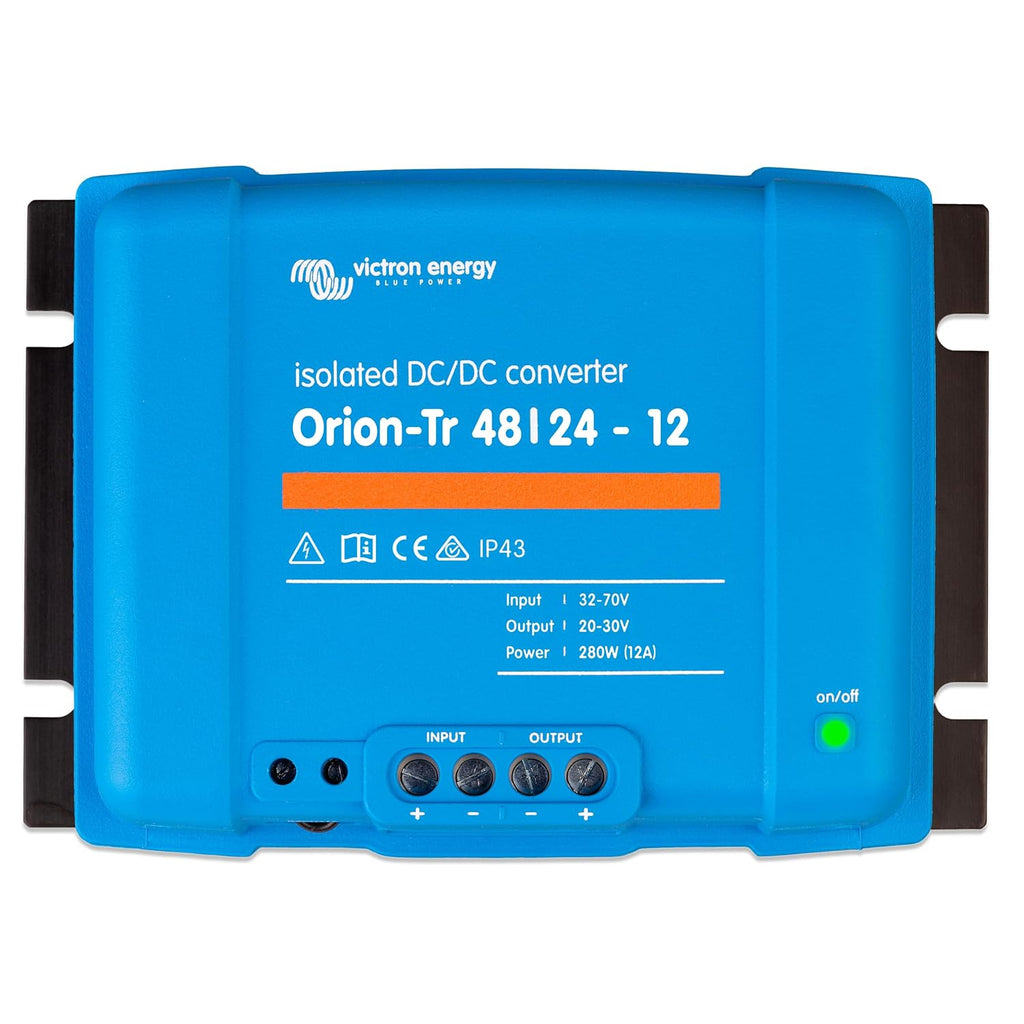Victron Energy Orion-Tr DC to DC Converter - 48/24-Volt 12 amp 280-Watt - IP43 Protected - for Dual Battery Systems - Isolated