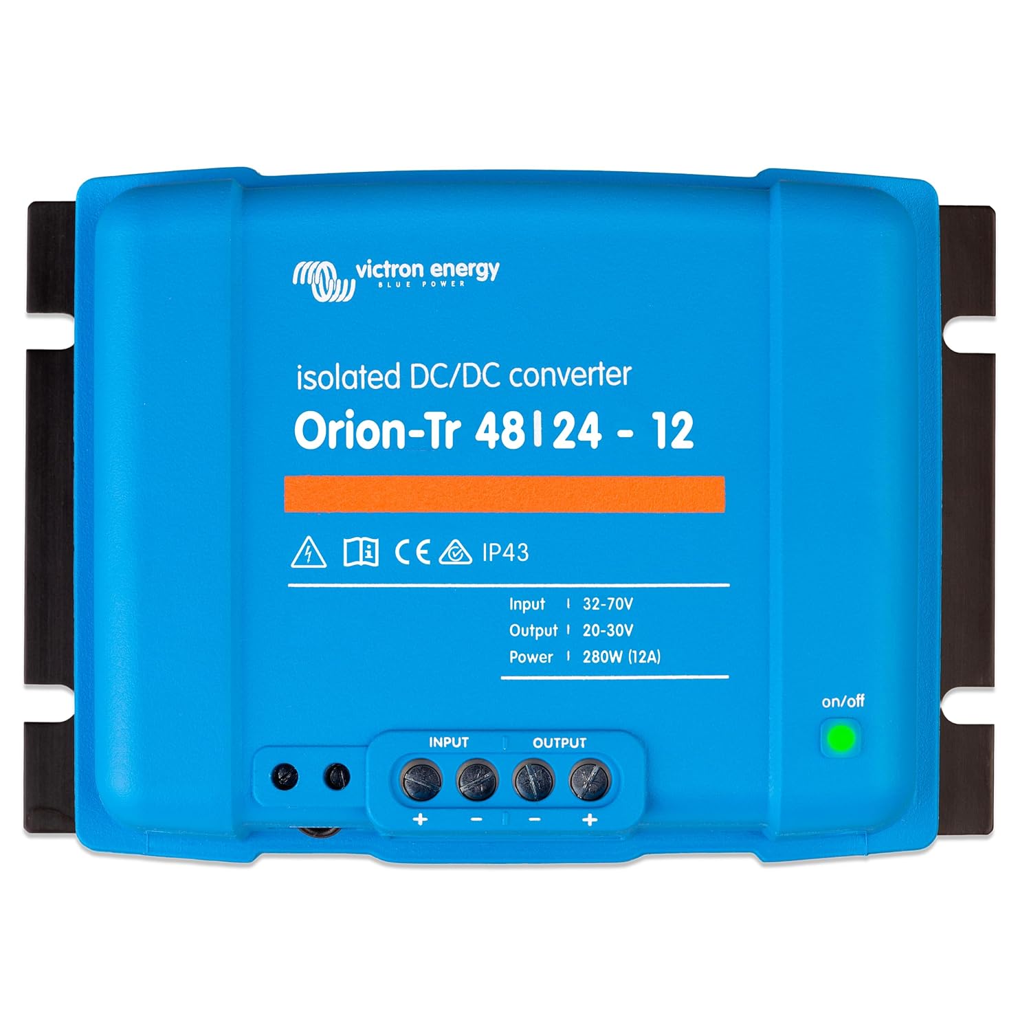 Victron Energy Orion-Tr DC to DC Converter - 48/24-Volt 12 amp 280-Watt - IP43 Protected - for Dual Battery Systems - Isolated