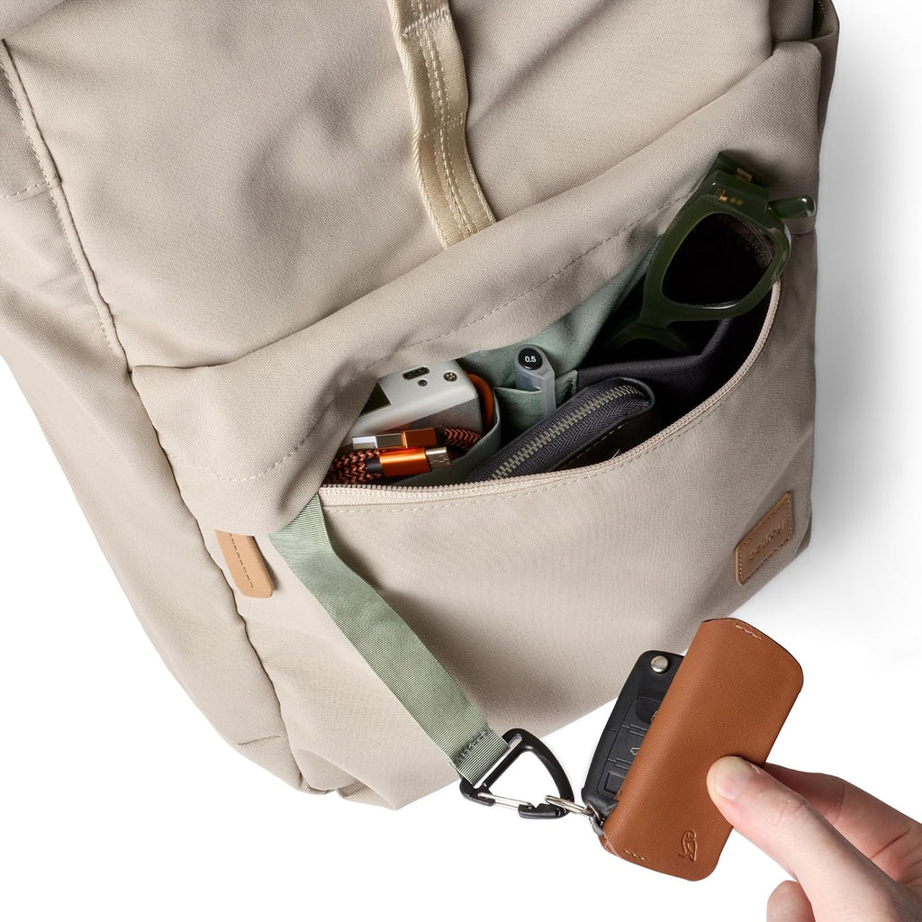 Bellroy Classic Rolltop (commuter backpack with 16' laptop sleeve, luggage pass-through, and two access points) - Tahini