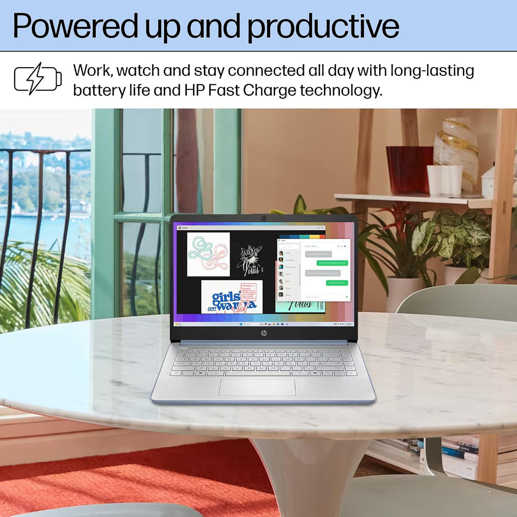 HP Stream 14' HD Laptop for Student & Home (14' LED, 1-Year Office 365, Intel 4-Core N150 (>N4120), 4GB RAM, 256GB Storage (128GB+128GB SD)), 11-Hr Long Battery Life, Fast Charge, Webcam, Win 11 S