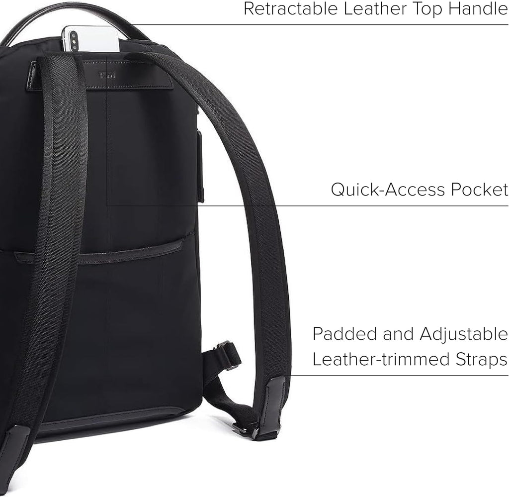 TUMI - Harrison Bradner Backpack - Men's Laptop Bag for Business & Travel - Fits up to 14' Screen - 16.5' X 11.5' X 3.5' - Black Nylon