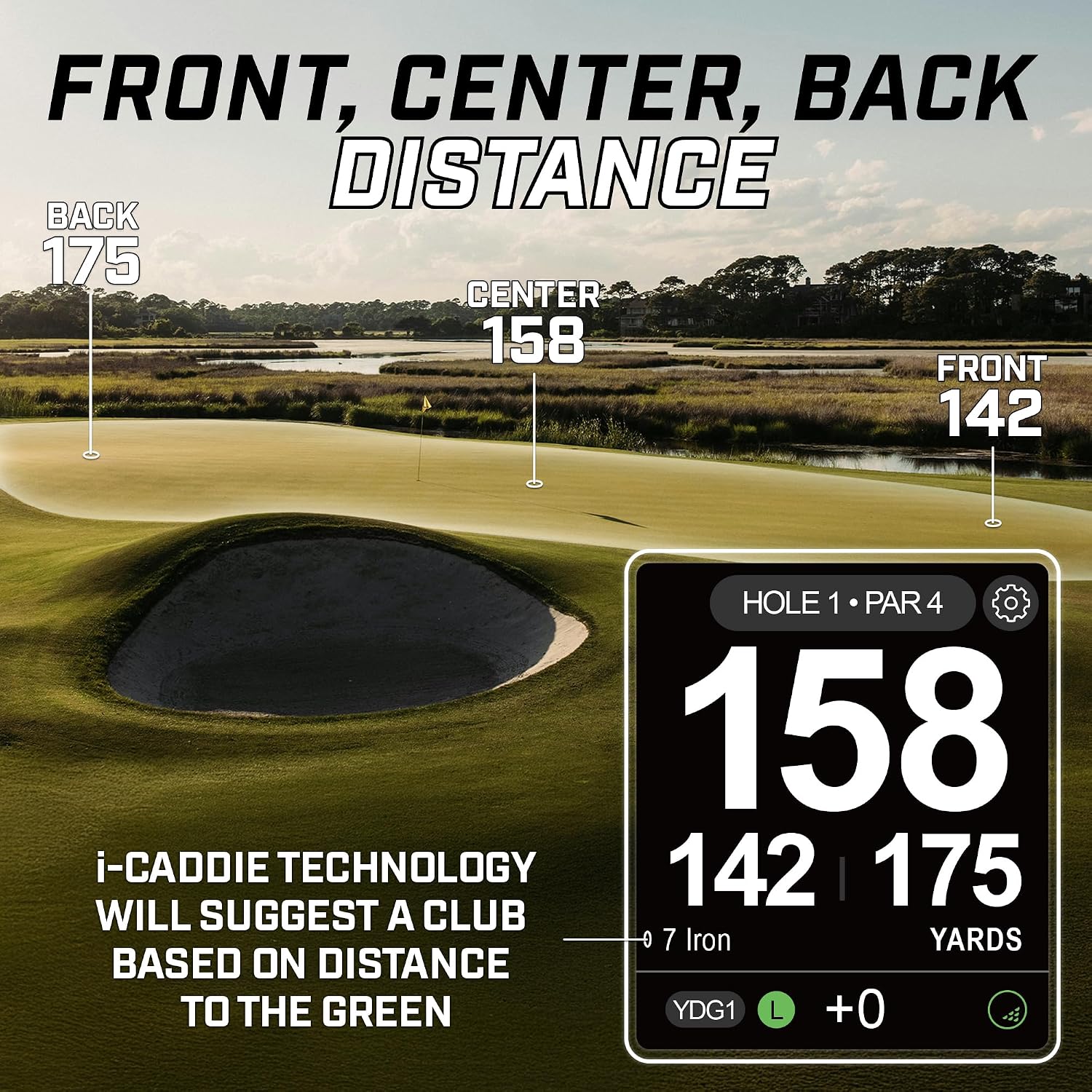 Izzo Swami Golf GPS Rangefinder - Color Display & Scorekeeper