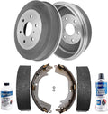 Detroit Axle - Rear Brake Kit for 09-13 Chevrolet Silverado GMC Sierra 1500 Brake Drums 2009 2010 2011 2012 2013 Semi-metallic Brakes Shoes Replacement