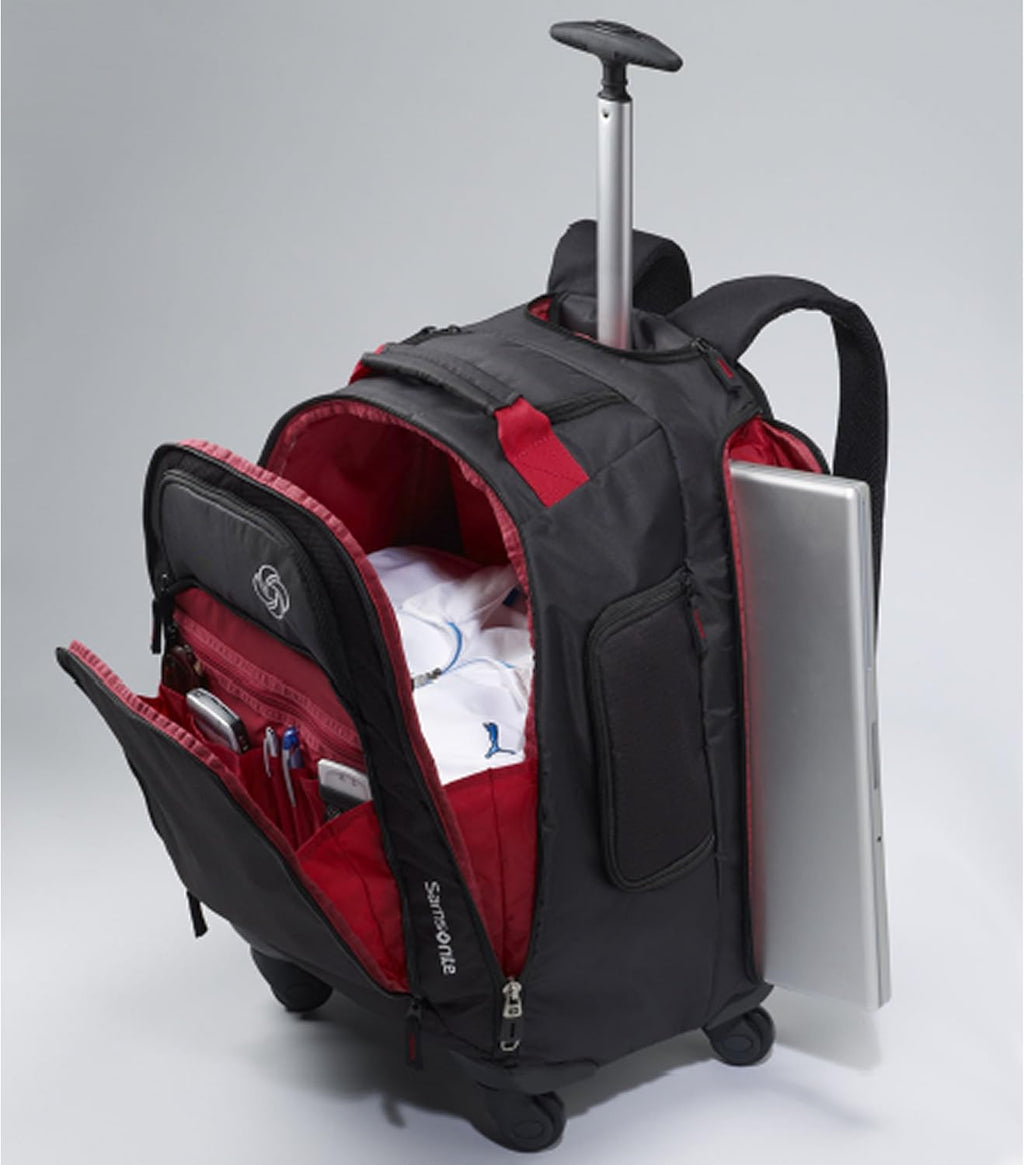 Samsonite MVS Rolling Backpack, Black, 19-Inch