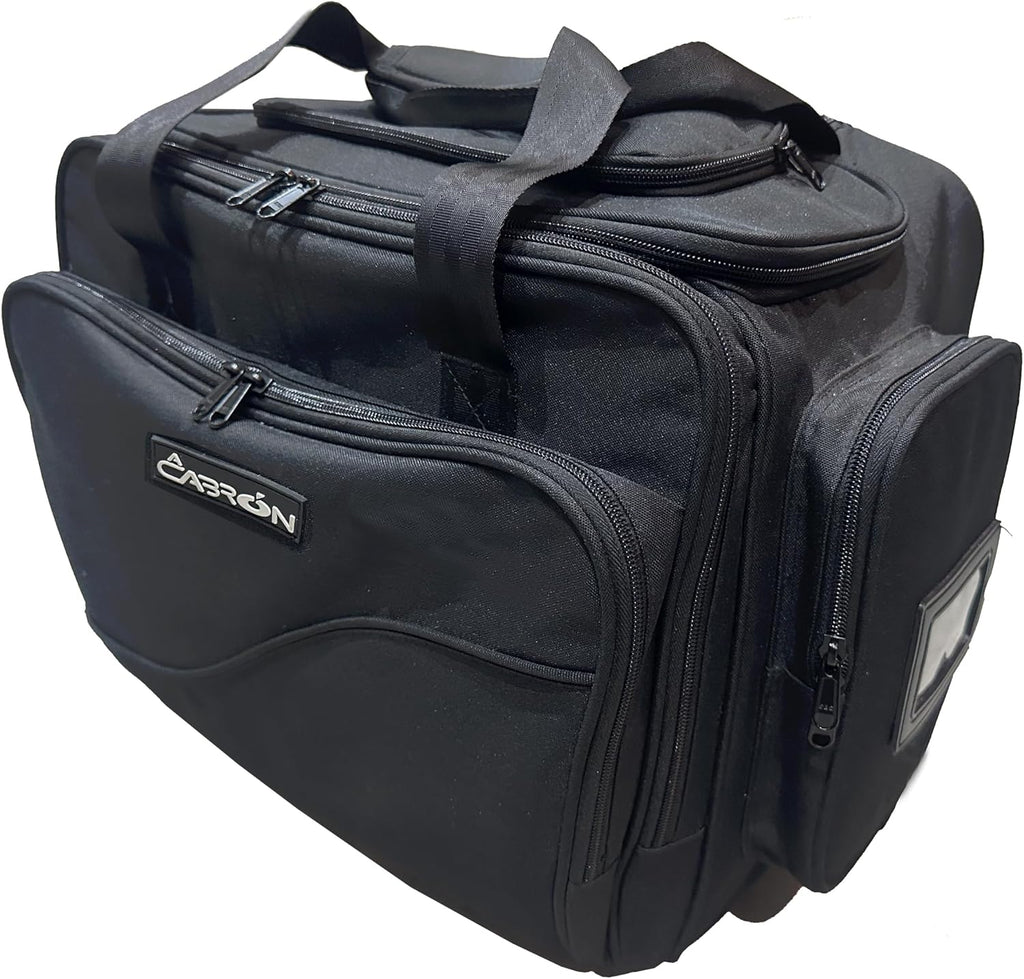 Ay Cabron™ Professional-Grade Pilot Flight Deck Trolley Bag – MADE BY PILOTS FOR PILOTS – Lightweight & Water-Resistant | Airbus & Boeing Compatible. (With Trolley, Large)