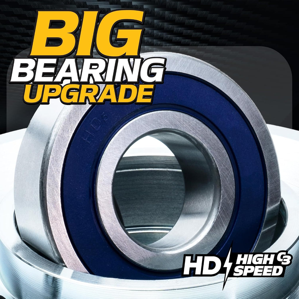 BIGBearing HiTorque 130ftlbs Billet Pulley PTO Clutch OEM Upgrade for AM138730 5219-117 fits John Deere EZTrak Series w/Larger Replaceable Pulley Bearing Zero Turn Lawn Mower HD Switch 5219117
