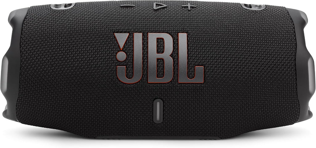 JBL Charge 6 - Portable Waterproof & Drop-Proof Bluetooth Speaker, Bold JBL Pro Sound with AI Sound Boost, 28Hrs of Playtime, Built-in powerbank & Comes with a Sturdy/Removable Carrying Strap (Black)