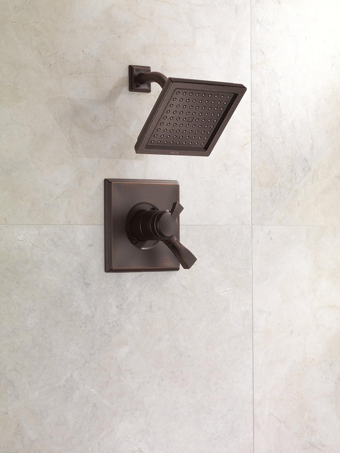 Delta Faucet Dryden 17 Series Dual-Function Shower Trim Kit with Single-Spray Touch-Clean Shower Head, Venetian Bronze T17251-RB (Valve Not Included)