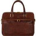 Time Resistance Leather Briefcase - Italian Handmade Leather Laptop Bag - Briefcase for Men and Women - Computer Bag