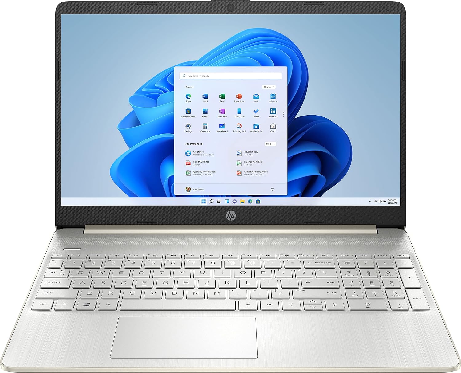 HP 15 Slim Laptop in Silver Intel i3-1115G4 up to 4.1GHz 8GB RAM 256GB SSD 15.6in Full HD LCD Webcam WiFi HDMI Windows 11 (15-DY200-Renewed)