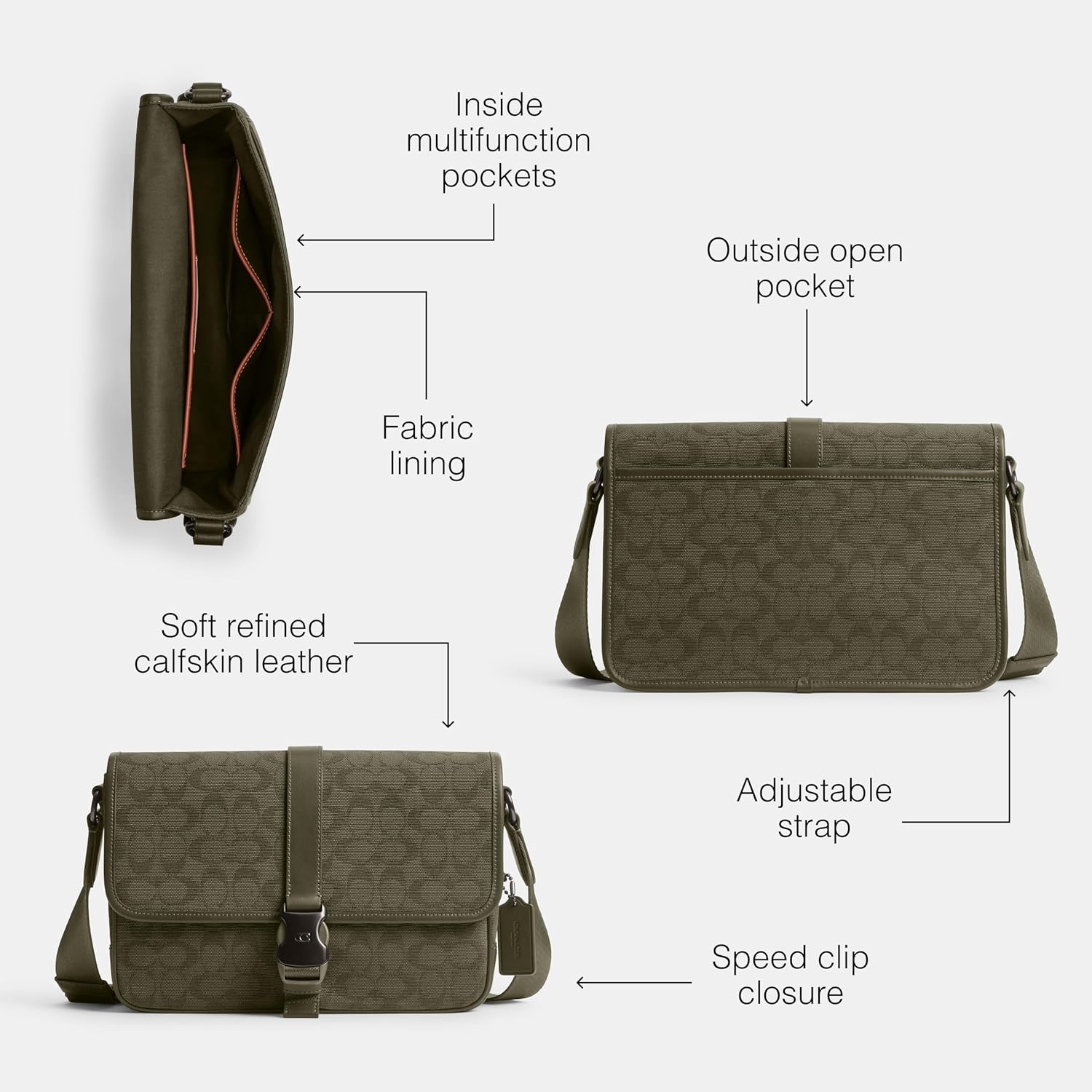 Coach Men's League Messenger Bag