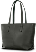 Samsonite Mobile Solutions 2 Leather Tote, Stylish Women's Laptop and Work Bag with StackIt Strap, Padded Laptop Sleeve, Interior Organizer & Protective Feet, Soft Pebbled Leather