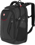 SwissGear Travel Tech Elite Laptop Backpack – Fits Laptops up to 16' – ScanSmart TSA-Friendly Backpack with USB Port, Shoe Compartment & Organizer Pockets – Black Dot