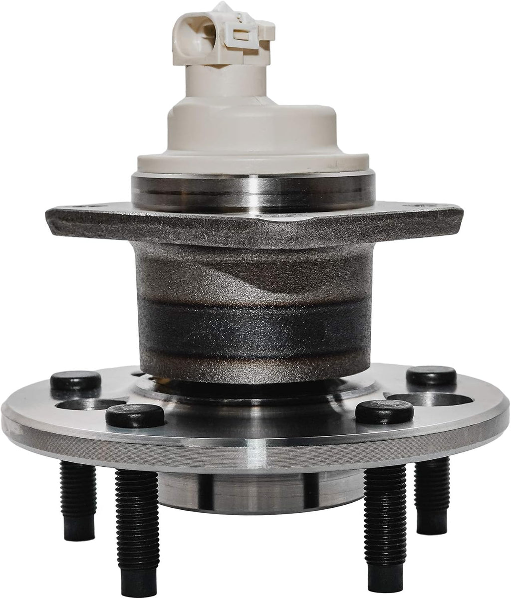 Detroit Axle - Rear Brake Kit Wheel Bearing Hubs for 1999-2005 Pontiac Grand Am, 1999-2004 Olds Alero Disc Brake Rotors Ceramic Brakes Pads Wheel Bearing Hubs Assembly 2000 2001 2002 2003 Replacement