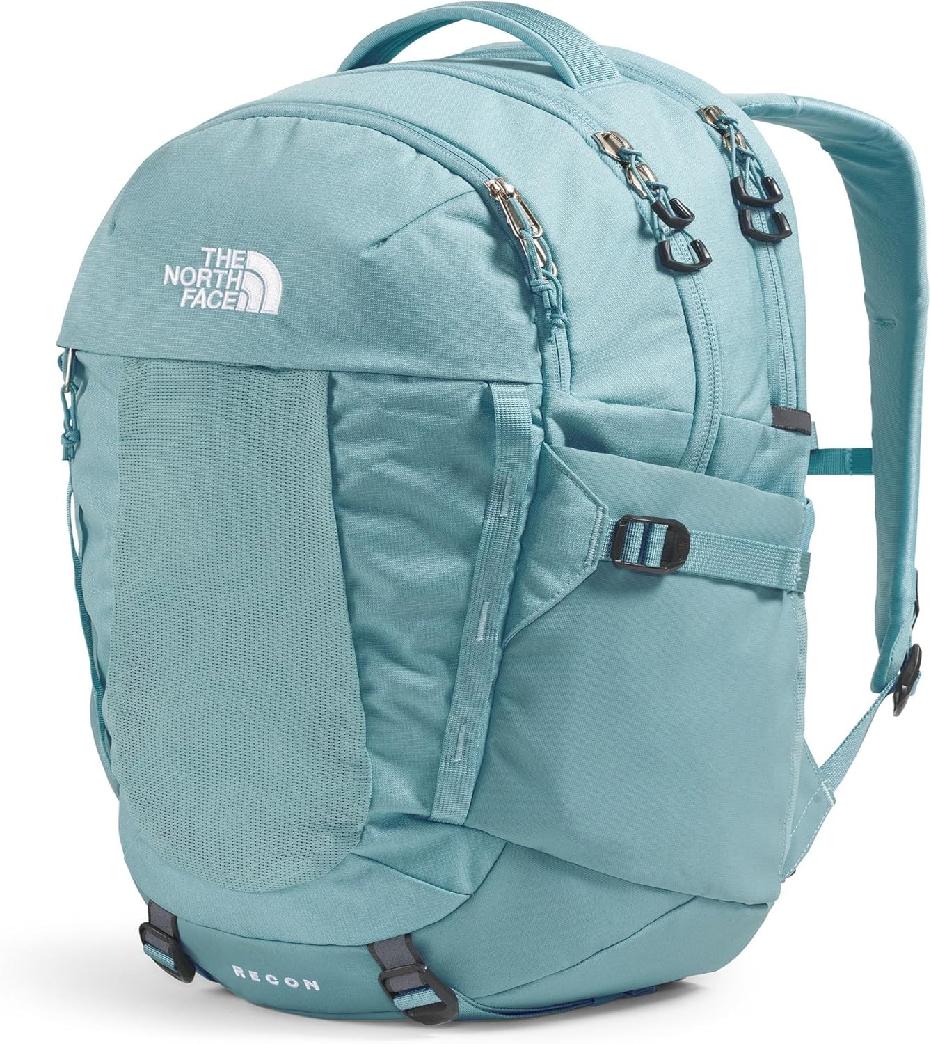 The North Face Women's Recon Everyday Laptop Backpack - Commuter Travel Bag, 18' Laptop Sleeve, Water-Repellent, Blue Eclipse Light Heather/Blue Eclipse, One Size