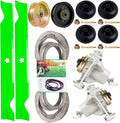 46' Mower Deck Rebuild Kit Fit for Husqvarna RZ46i RZ4621 RZ4623 Z246 Z246i Lawn Mower Includes 2 174356 Spindle 2 403107 Blade 2 Idler 196104 539132728 Be lt 1 539117245