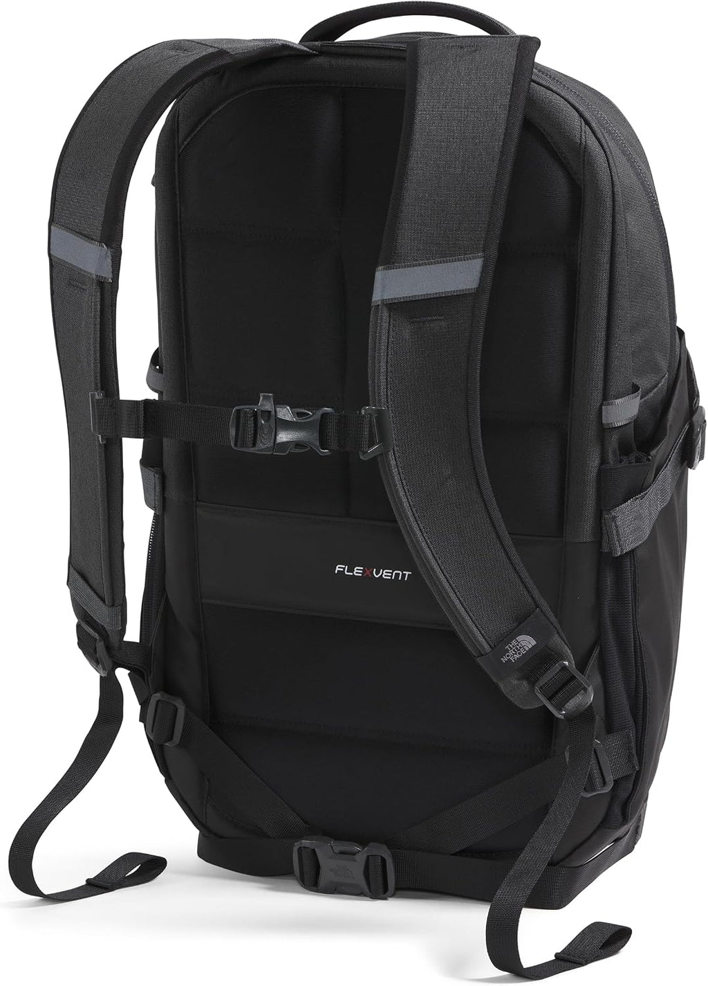 The North Face Recon Everyday Laptop Backpack - Daypack, Water Repellent, Laptop Sleeve, 2 Water Bottle Pockets, Asphalt Grey Light Heather/TNF Black-NPF, One Size