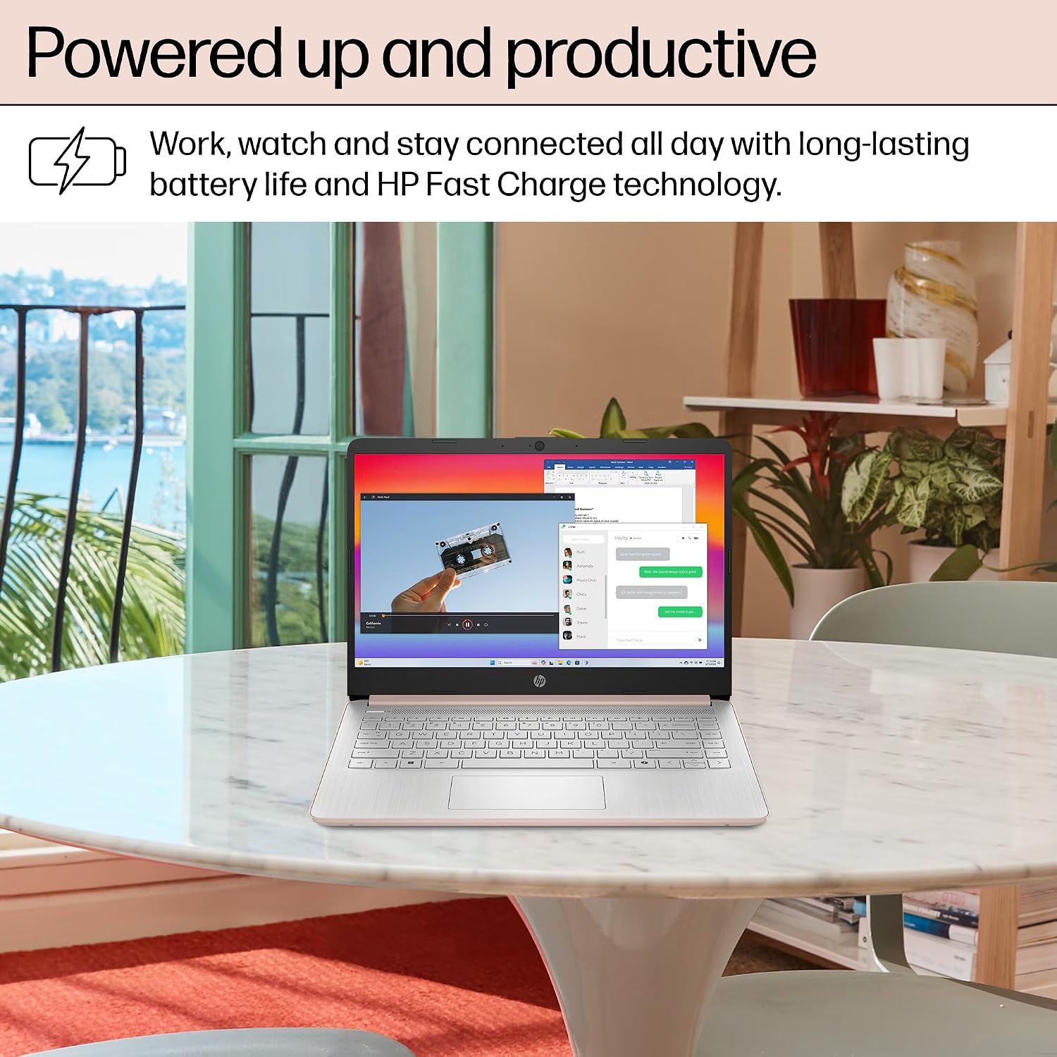 HP Stream 14' HD Laptop for Student & Home (14' LED, 1-Year Office 365, Intel 4-Core N150 (>N4120), 4GB RAM, 64 GB eMMC, 11-Hr Long Battery Life, Fast Charge, Webcam, Win 11 S