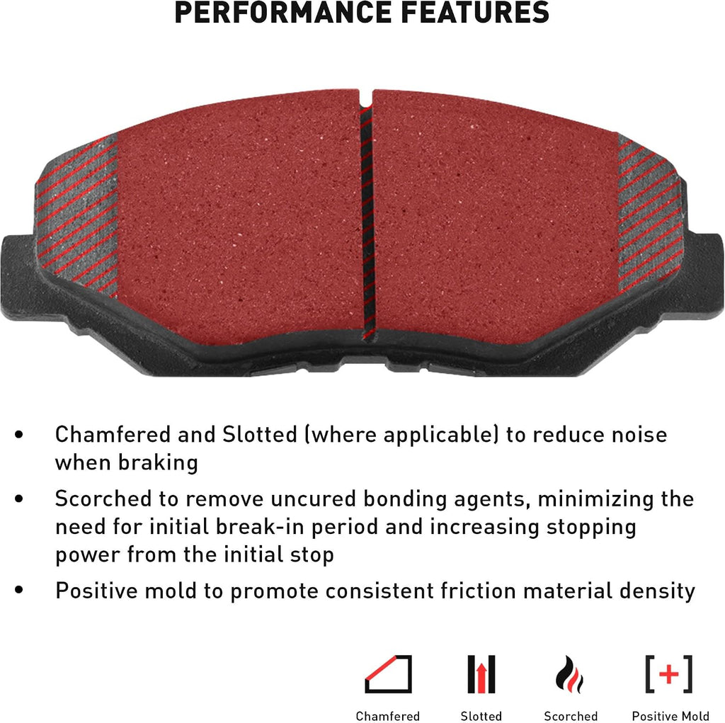 Dynamic Friction Company Front and Rear Brake Kit Fits 2016-2021 Subaru WRX| 5000 Advanced Pads, Blank Rotors| Hardware| 12.4' Front & 11.8' Rear