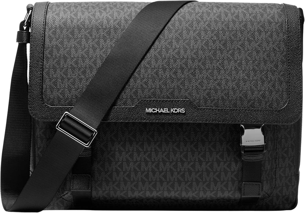 Michael Kors Unisex Malone Signature Logo Cargo Messenger Bag