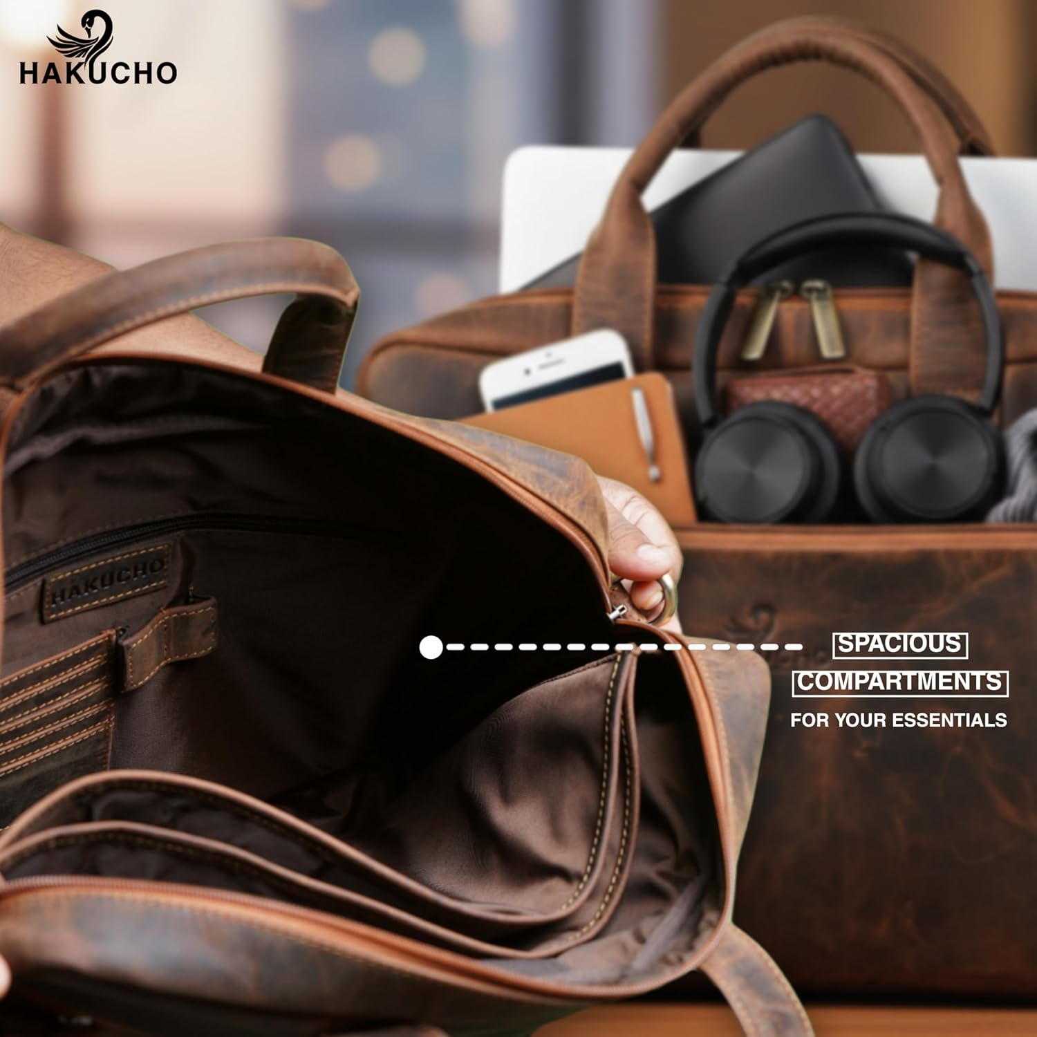 Laptop Bag 16 Inch : The Vintage Leather Collection