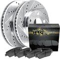 Hart Brakes Rear Brakes and Rotors| Automotive Replacement Brake Kits| Rear Ceramic Brake Pads and Rotors Kit| Fits 2007-2013 Acura MDX; 2010-2013 Acura ZDX; 2011-2017 Honda Odyssey
