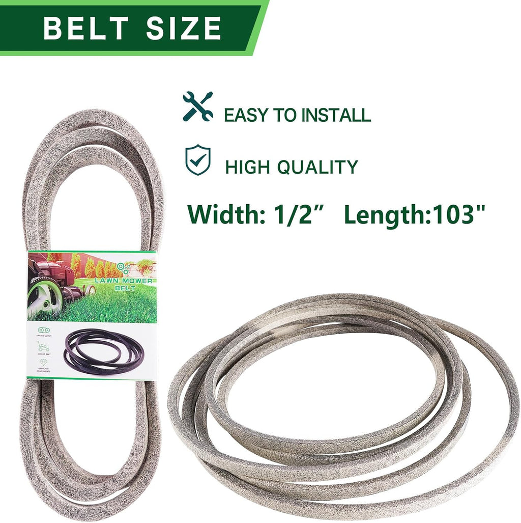 46 inch Mower Deck Rebuild Kit for MTD Craftsman T1600 T1900 Troy Bilt Bronco Horse XP Mower Include Include (2) Spindle 618-06989 918-06989 (2) ldler 756-05034A (2) Blade 742-04244 (1) Belt 754-04219