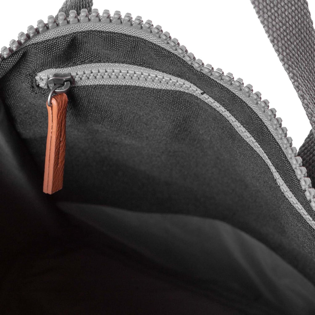 ORI LONDON Travel Backpack - Large Water-Resistant Nylon Rolltop Laptop Backpack for Men & Women - The Finchley - Ash