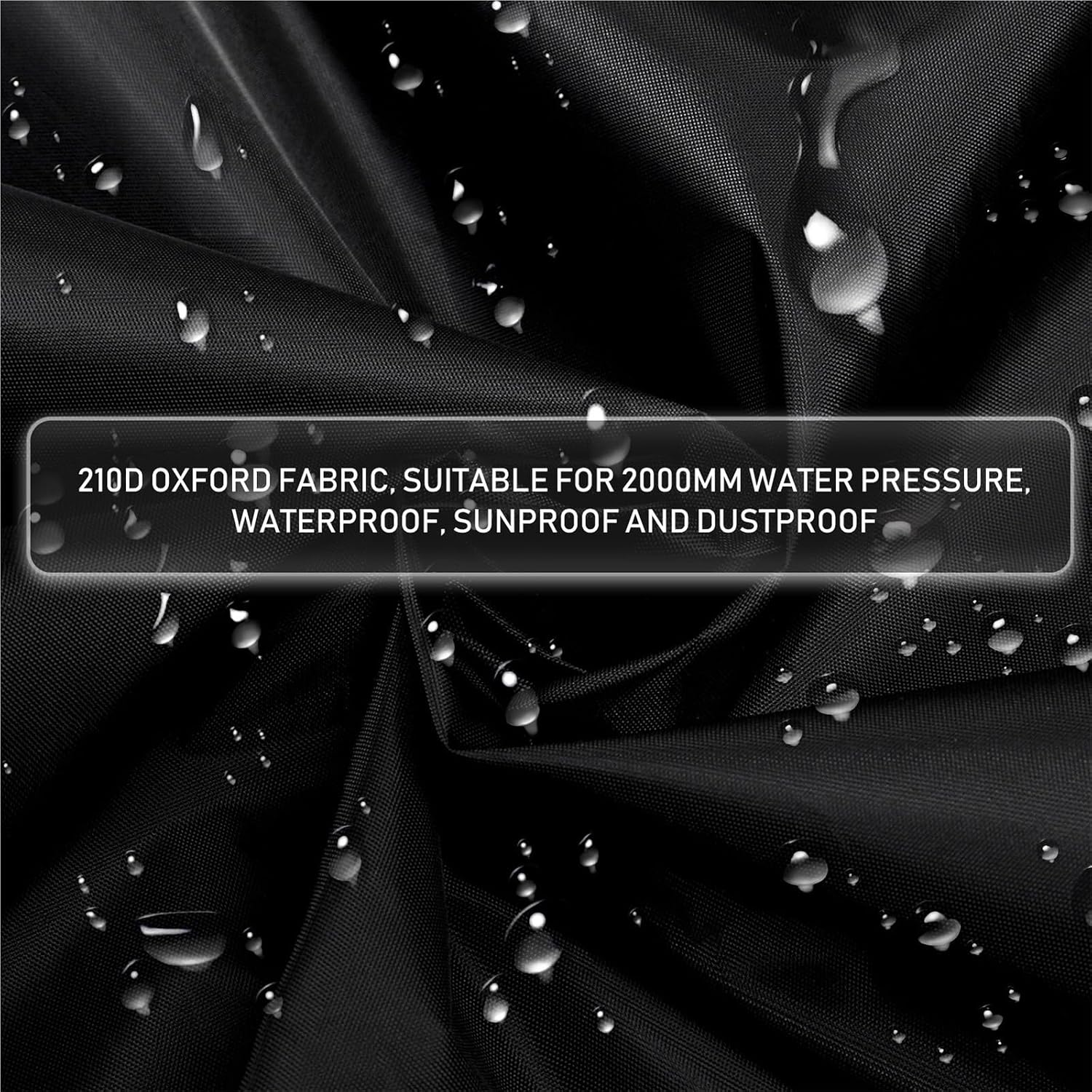 Heavy Duty Wood Chipper Shredder Protector Cover, Black 210D Oxford Fabric, Universal Outdoor Waterproof Mower & Leaf Mulcher Cover for Garden Backyard Equipment(118x55x63in)