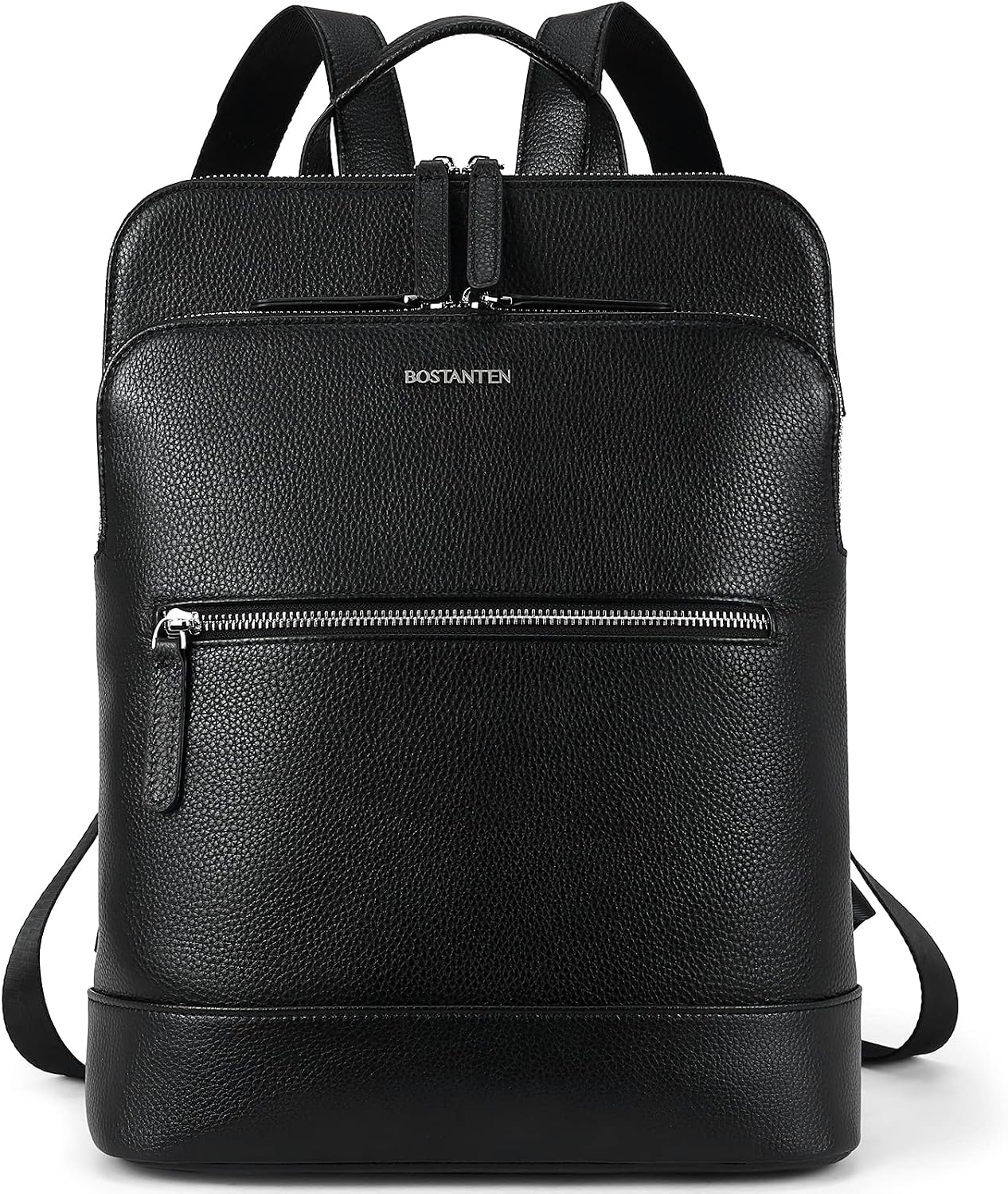 BOSTANTEN Leather Laptop Backpack for Women 15.6 inch Computer Bag Travel Work Daypack