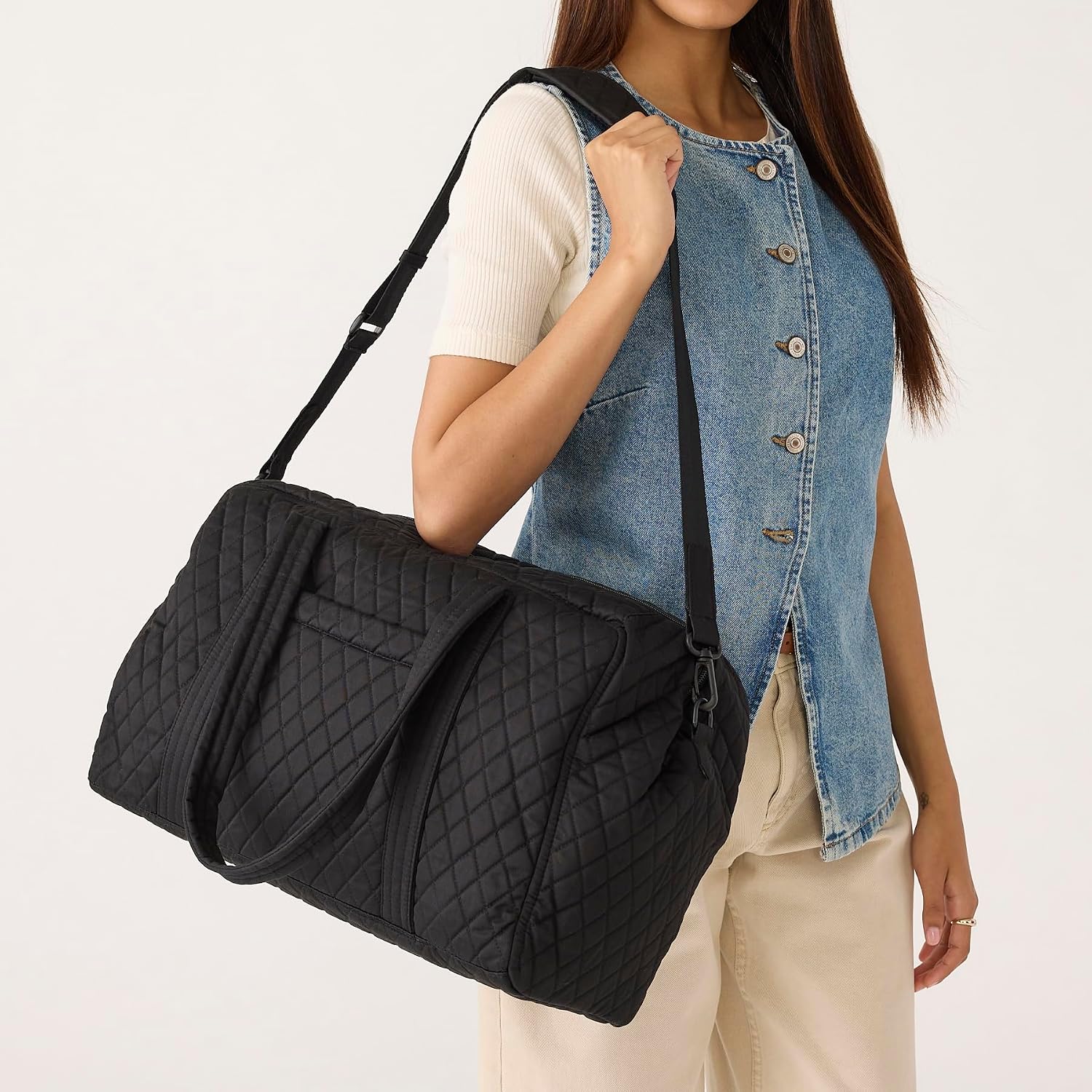Vera Bradley Women's Miramar Weekender Travel Bag - Premium Cotton