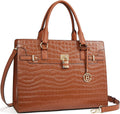 BOSTANTEN Briefcase for Women 15.6 inch Leather Laptop Bag Vintage Slim Lawyer Business Bag Stylish Work Purse