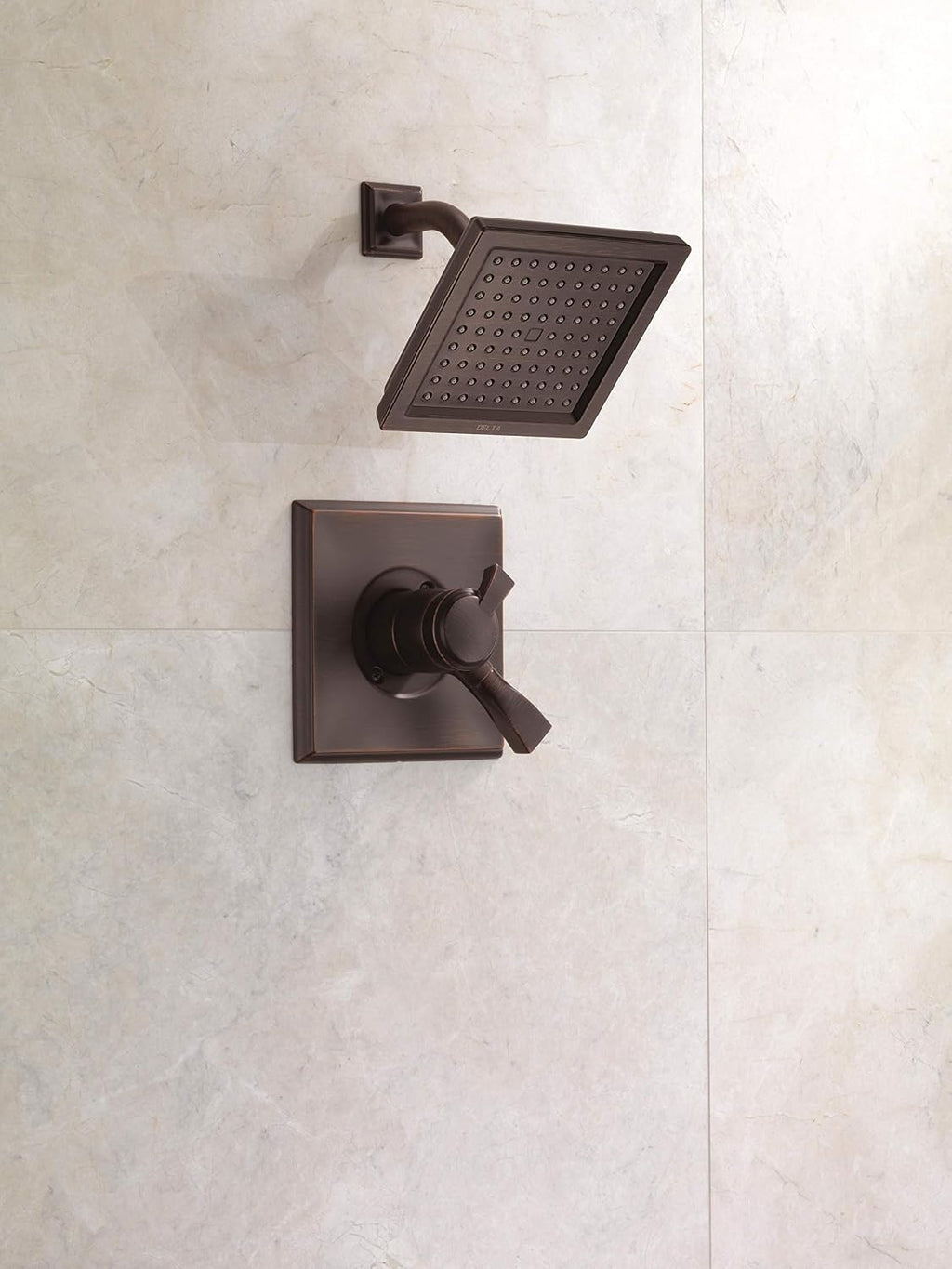 Delta Faucet Dryden 17 Series Dual-Function Shower Trim Kit with Single-Spray Touch-Clean Shower Head, Venetian Bronze, 2.0 GPM Water Flow, T17251-RB-WE (Valve Not Included)