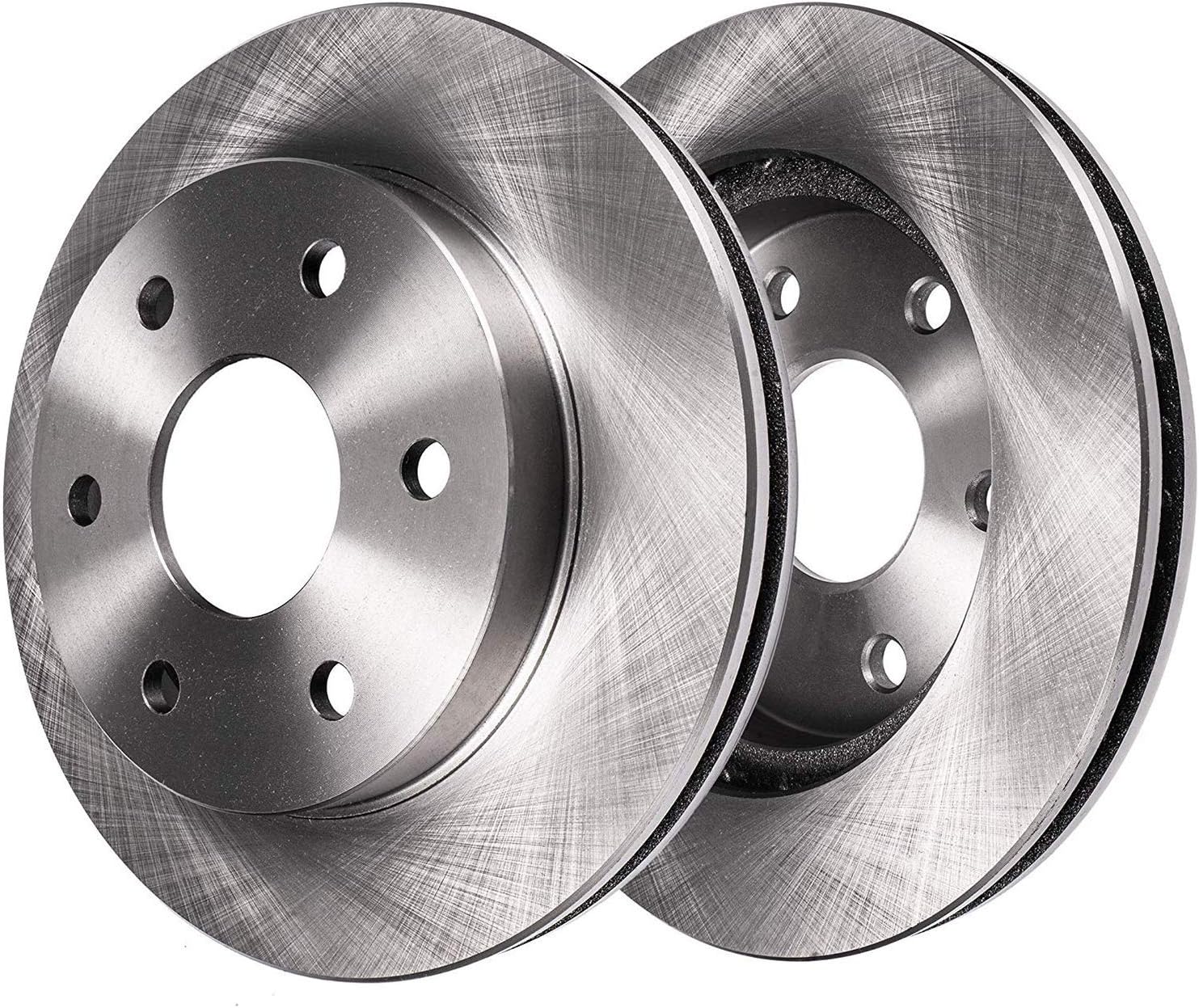 Detroit Axle - Rear Brake Kit for 2012 2013 2014 2015 2016 2017 2018 2019 2020 Ford F-150 Disc Brake Rotors [Manual Parking Only] Ceramic Brakes Pads 6 Lug : 13.70' inch Rotor