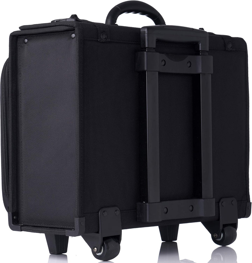 Alpine Swiss Rolling Briefcase | Laptop Bag For Men & Women | Hard Side Catalog Case on Wheels | Legal Size File Dividers | Lawyers Attache Case | Carry-On Overnight Business Travel Bag