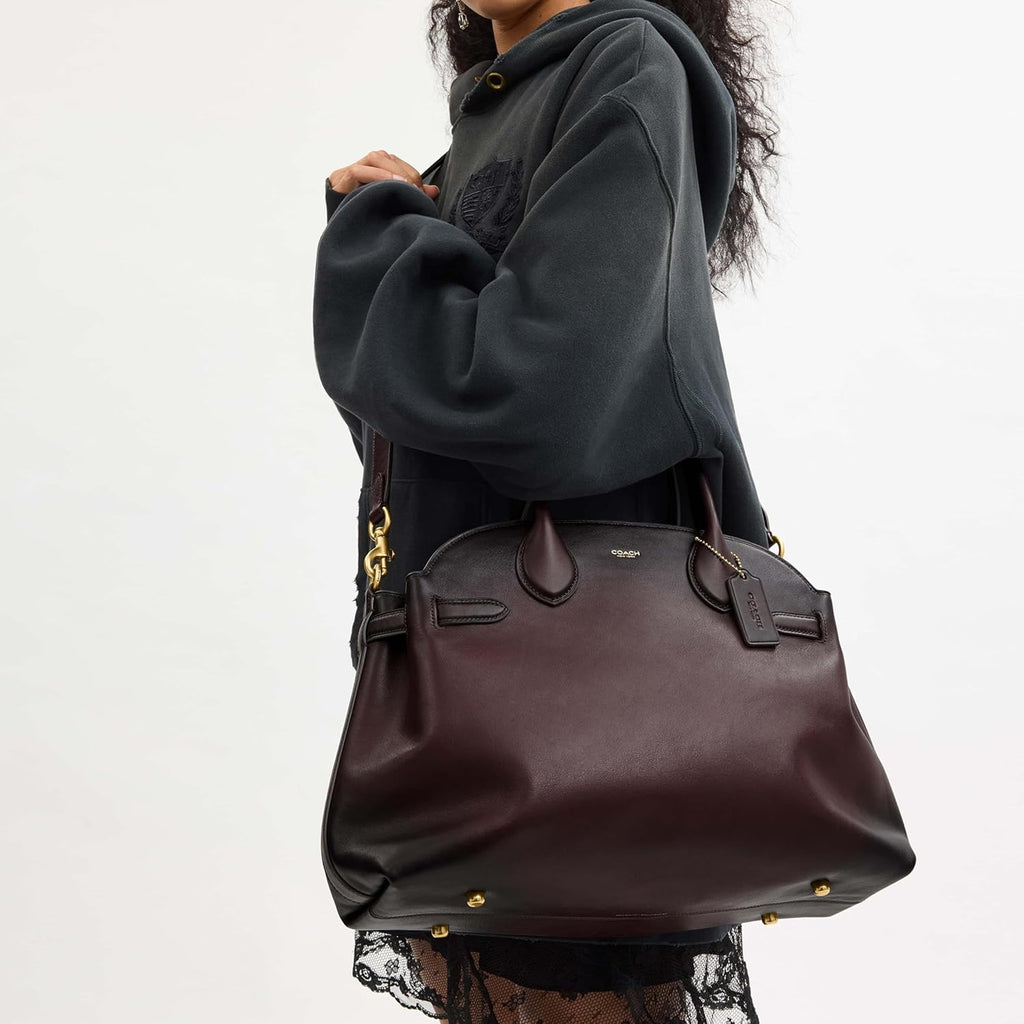 Coach Women's Suede Soft Empire Carryall 40 Tote