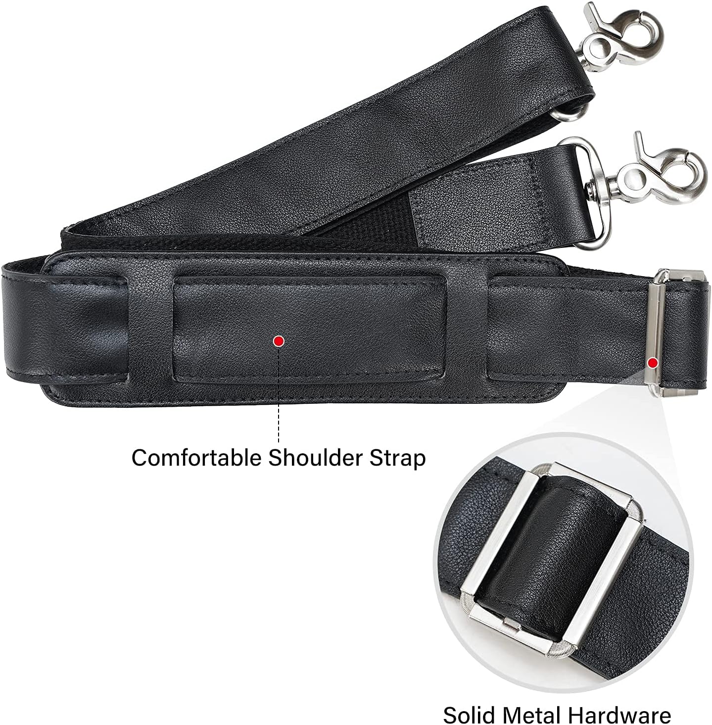 Men's Solid Thick Full Grain Leather 17.3' Laptop Briefcase Classic Messenger Bag Fit Business Travel | Solid, Thick, Full Grain Leather, 17.3', Classic, Fit