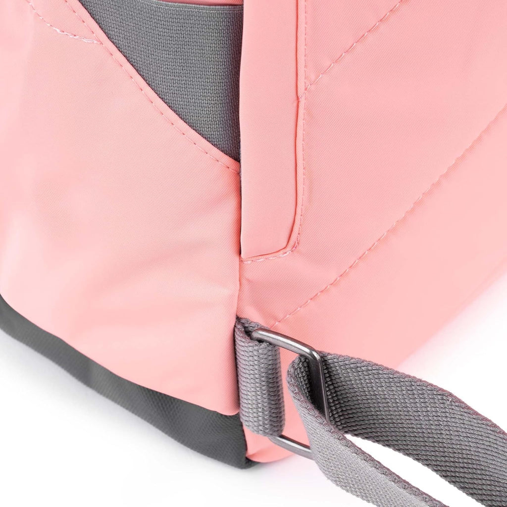 ORI LONDON Travel Backpack - Medium Nylon Rolltop Backpack for Men & Women with Multiple Pockets for Laptop, Phone, Keys, Wallet, Bottles - The Canfield, Punch, 16.5x11.8x4.7'