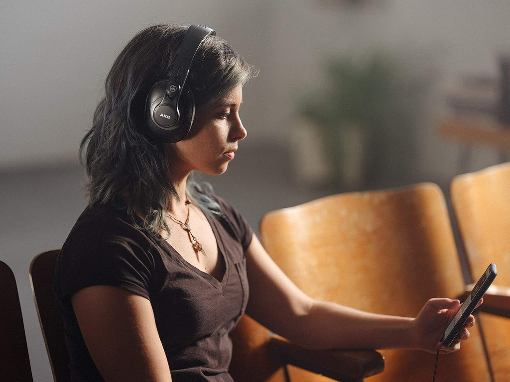 AKG Pro Audio K371BT Bluetooth Over-Ear, Closed-Back, Foldable Studio Headphones (Renewed)