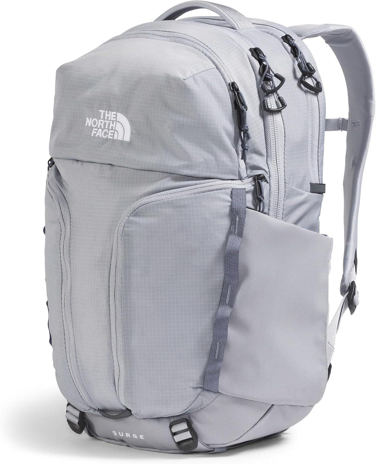 The North Face Women's Surge Commuter Laptop Backpack - Everyday Travel Bag, Laptop Sleeve, Water-Repellent, Blue Flax/Twilight Galaxy, One Size