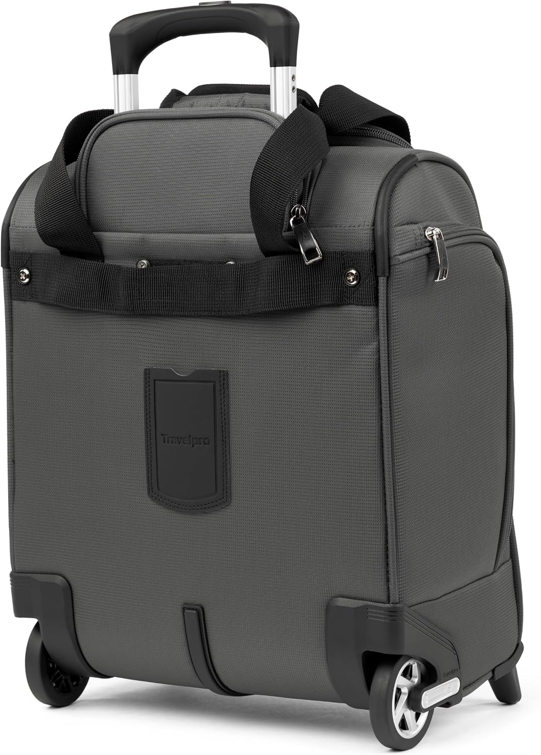 Travelpro Luggage Maxlite 5 Softside Lightweight Rolling Underseat Compact Carry on Upright 2 Wheel Bag, 15-Inch — Shadow Grey