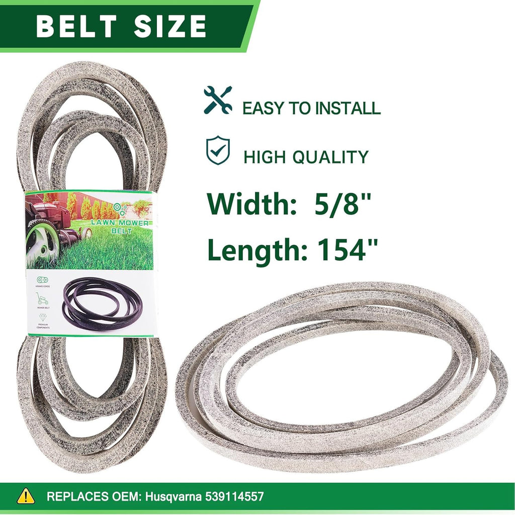 54' Mower Deck Rebuild Kit Fit for Husqvarna LGT2554 YTH2454 YTH25K54 GTH26K54 Lawn Mower Includes 3 Spindles 187292 3 Blades 187254 3 Pulley 153535 3 Idler 196104 196106 1 Belt 196103