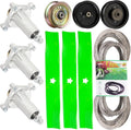 48 inch Rebuild Kit for Husqvarna YTH 2448 2348 22K48 23V48 1848XPT 2 Spindle 532187292 2 Blade 532173921 1 Idler 177968 1 Idler 196104 1 Idler 196106