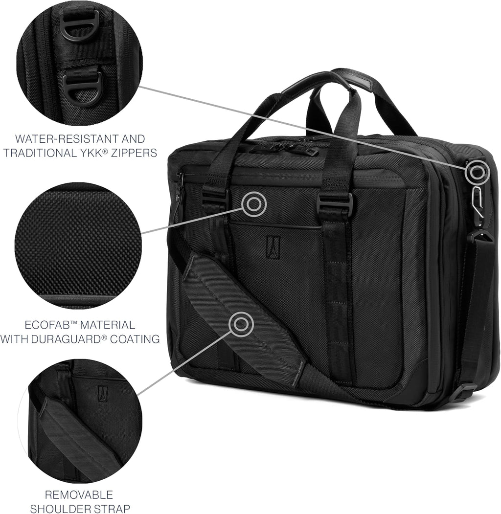 Travelpro Altitude Full Expansion Brief, Business Bag, 16 Inch Laptop, Work, Travel, Water Resistant, Men and