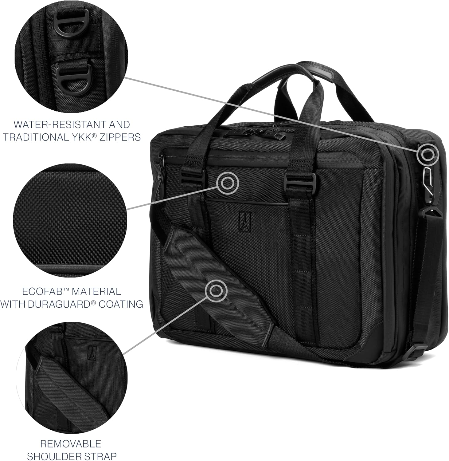 Travelpro Altitude Full Expansion Brief, Business Bag, 16 Inch Laptop, Work, Travel, Water Resistant, Men and